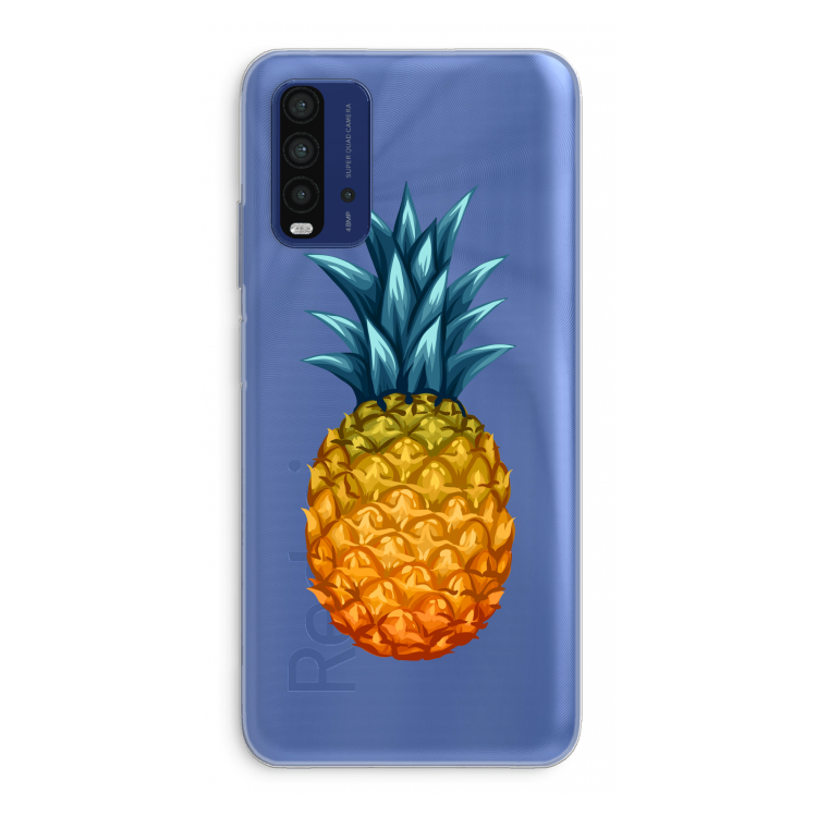 Grote ananas: Xiaomi Redmi 9T Transparant Hoesje