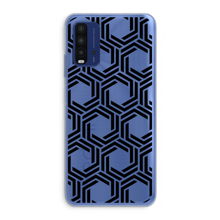 Geometrisch patroon: Xiaomi Redmi 9T Transparant Hoesje