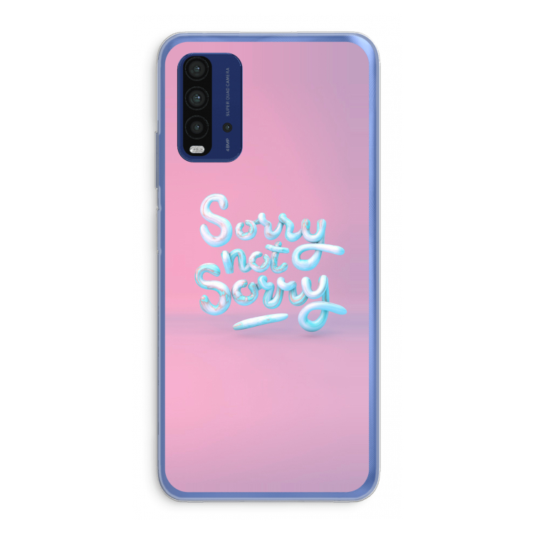Sorry not sorry: Xiaomi Redmi 9T Transparant Hoesje
