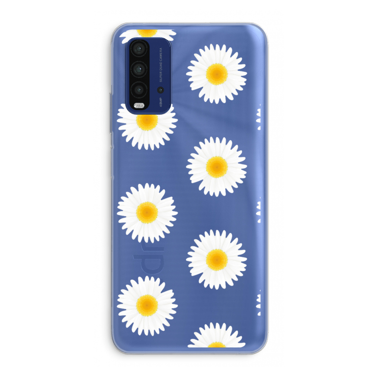 Margrietjes: Xiaomi Redmi 9T Transparant Hoesje