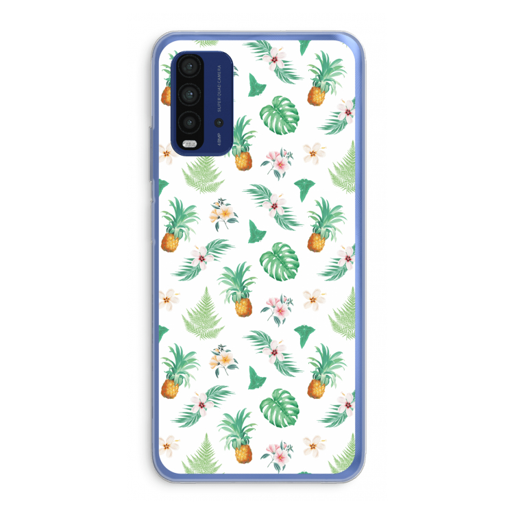 Ananas bladeren: Xiaomi Redmi 9T Transparant Hoesje