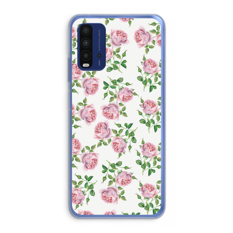 Kleine roosjes: Xiaomi Redmi 9T Transparant Hoesje