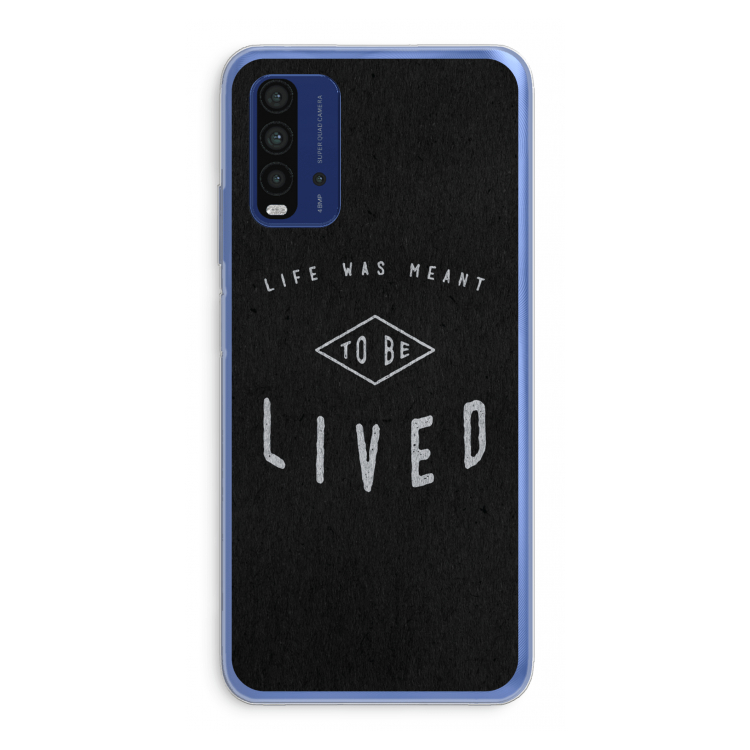 To be lived: Xiaomi Redmi 9T Transparant Hoesje