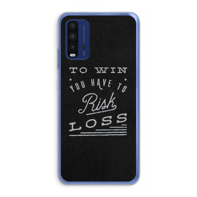 Risk loss: Xiaomi Redmi 9T Transparant Hoesje