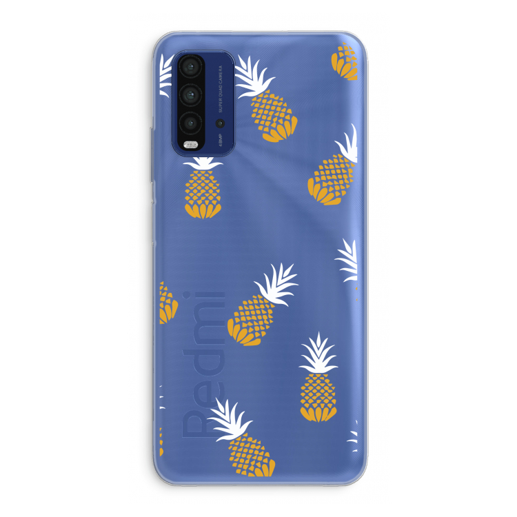 Ananasjes: Xiaomi Redmi 9T Transparant Hoesje
