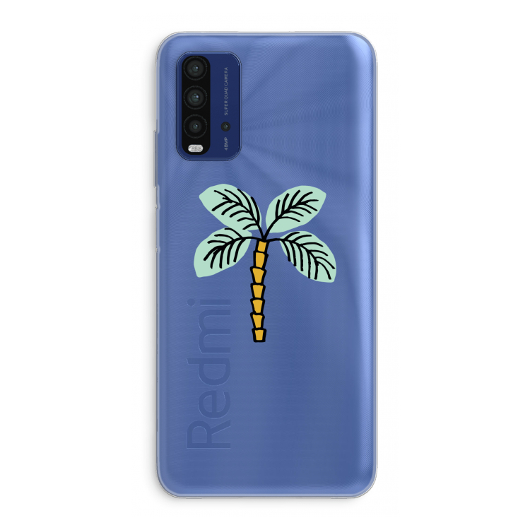 Palmboom: Xiaomi Redmi 9T Transparant Hoesje
