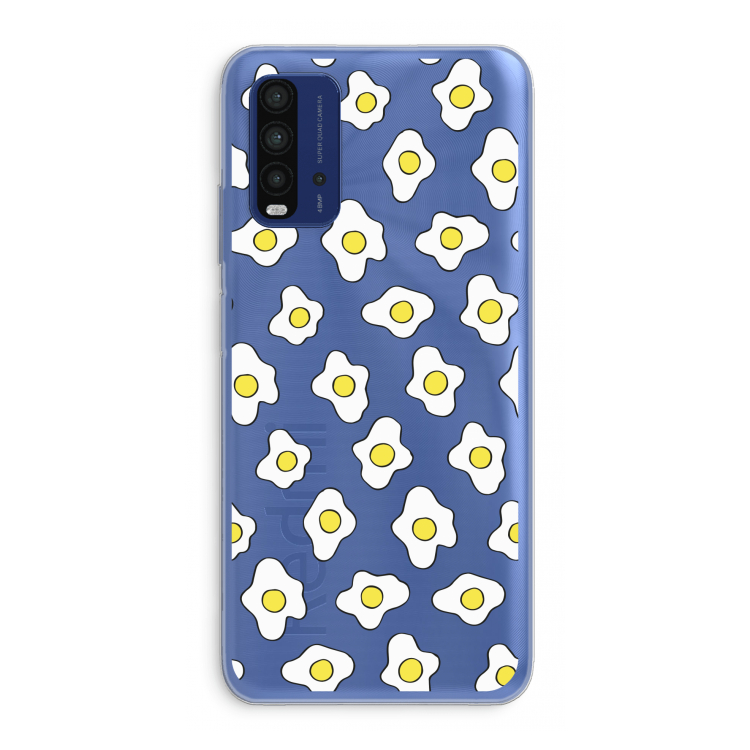 Spiegeleitjes: Xiaomi Redmi 9T Transparant Hoesje