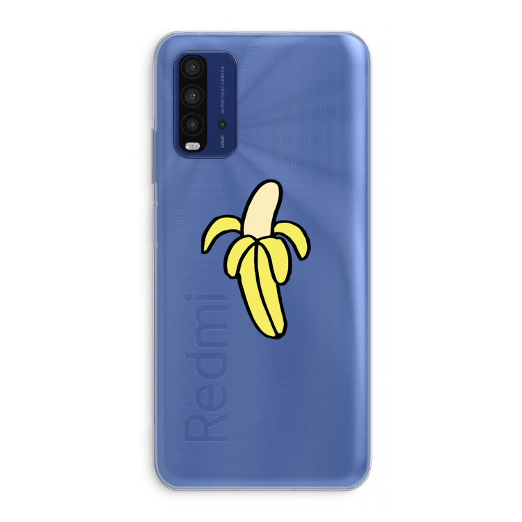 Banana: Xiaomi Redmi 9T Transparant Hoesje