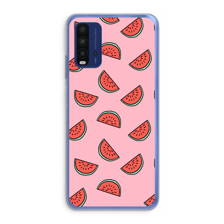 Watermeloen: Xiaomi Redmi 9T Transparant Hoesje