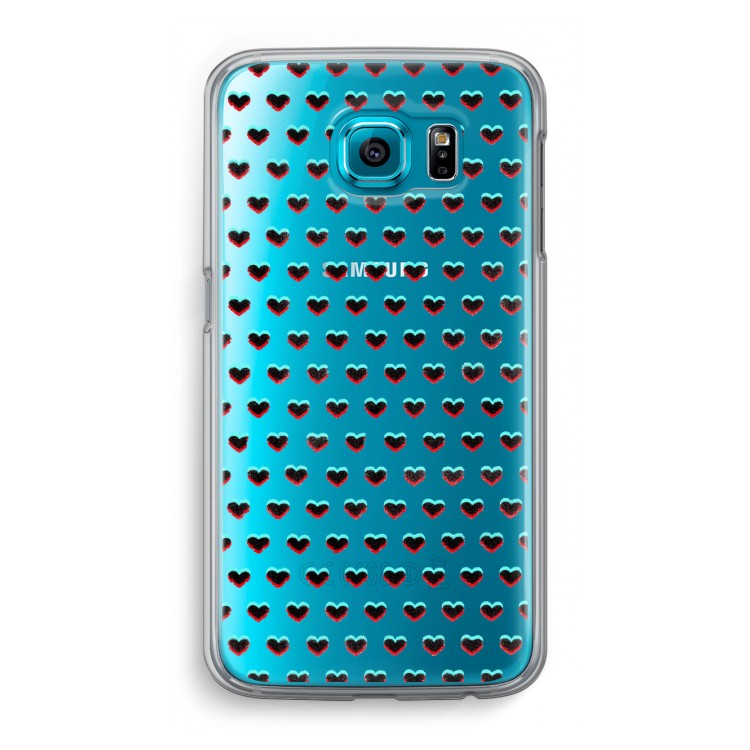 Hartjes: Samsung Galaxy S6 Transparant Hoesje