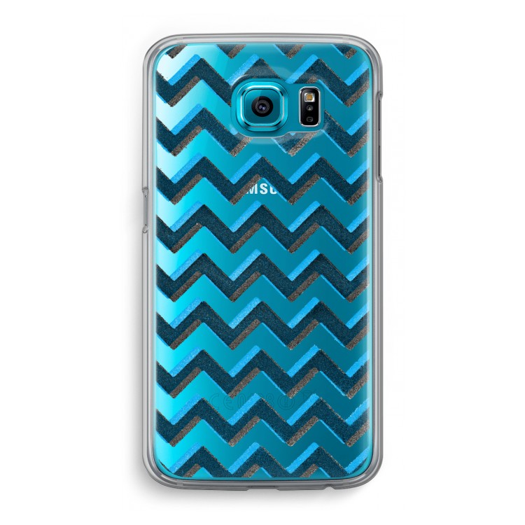 Onderbroken lijn: Samsung Galaxy S6 Transparant Hoesje