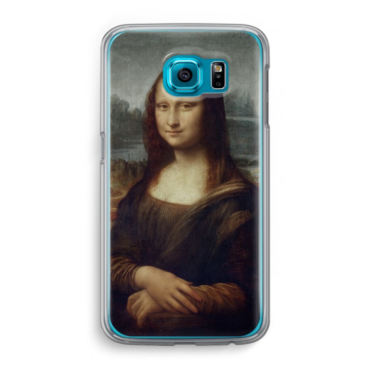 Mona Lisa: Samsung Galaxy S6 Transparant Hoesje