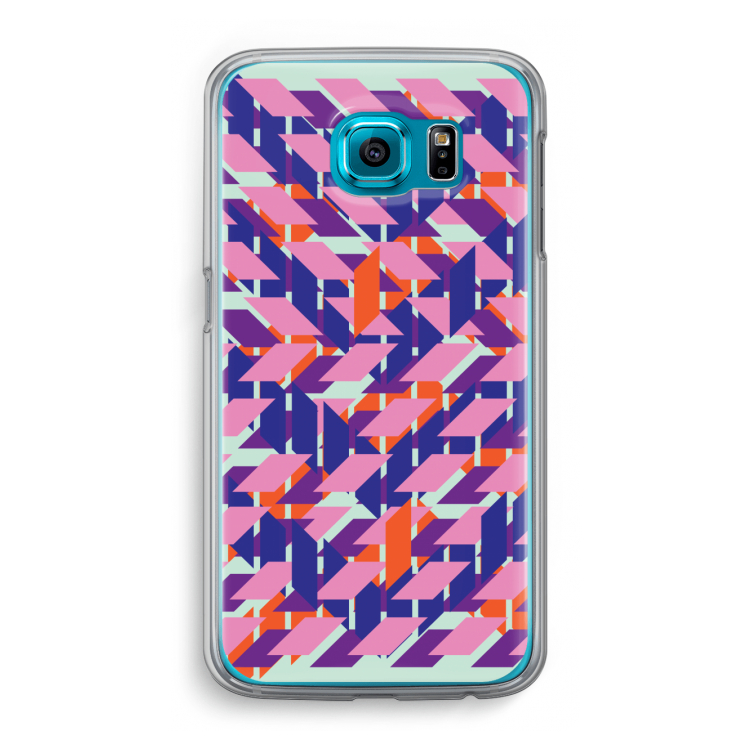 Skew Blush 3: Samsung Galaxy S6 Transparant Hoesje