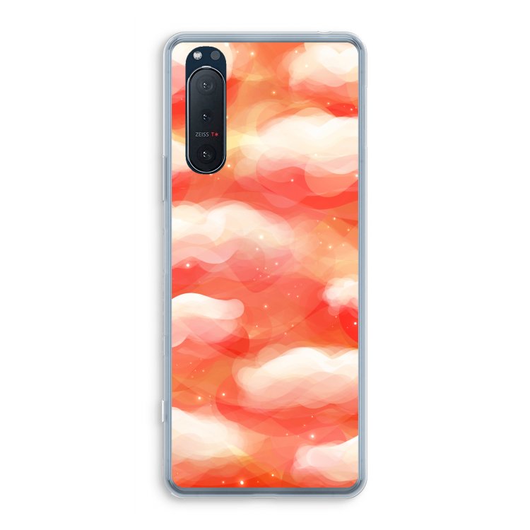 Lichte Wolken: Sony Xperia 5 II Transparant Hoesje