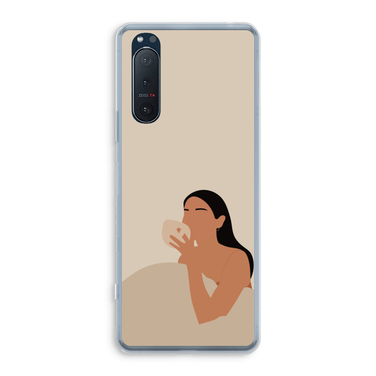 Fresh coffee: Sony Xperia 5 II Transparant Hoesje