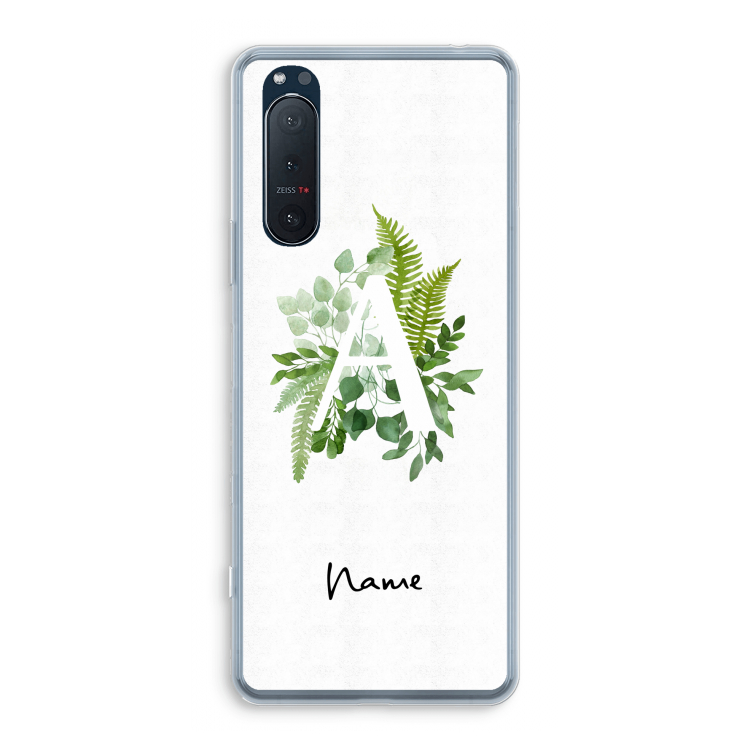 Green Brush: Sony Xperia 5 II Transparant Hoesje