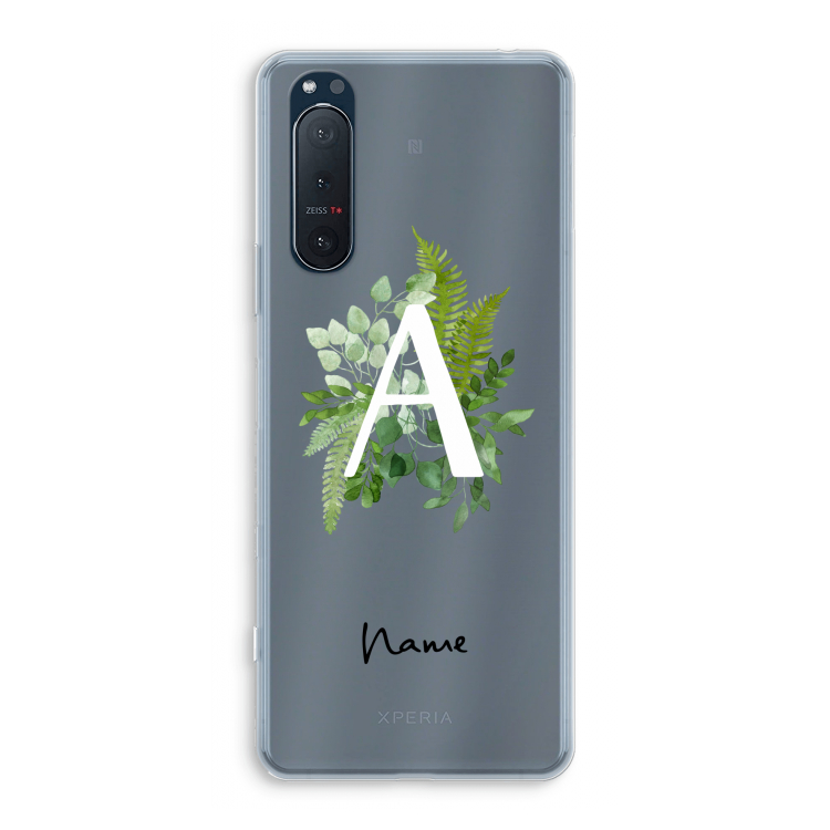 Green Brush: Sony Xperia 5 II Transparant Hoesje