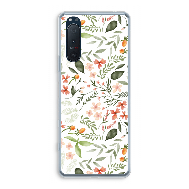 Sweet little flowers: Sony Xperia 5 II Transparant Hoesje