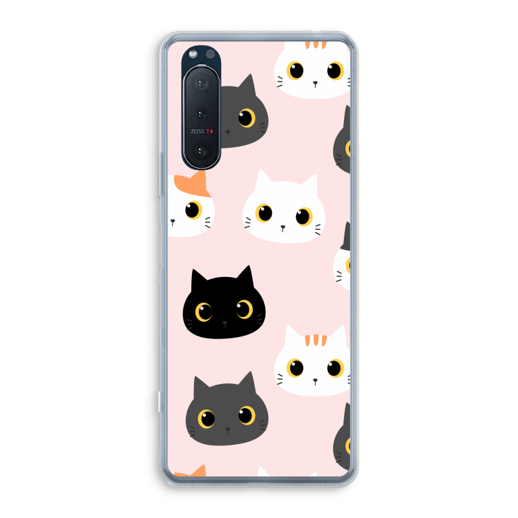 Katten: Sony Xperia 5 II Transparant Hoesje