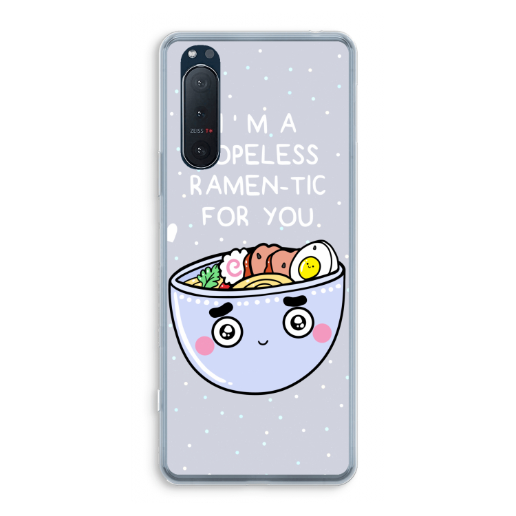 I'm A Hopeless Ramen-Tic For You: Sony Xperia 5 II Transparant Hoesje