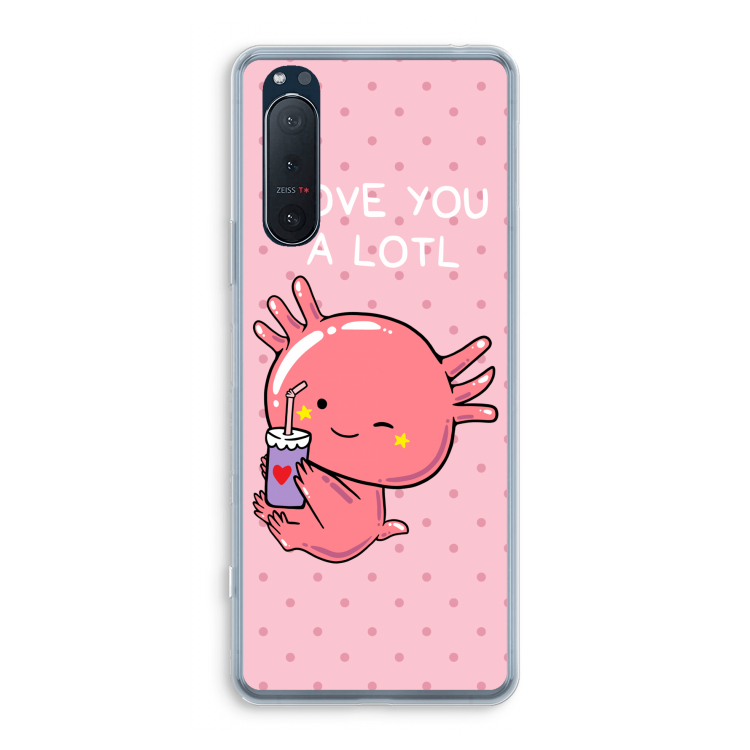 Love You A Lotl: Sony Xperia 5 II Transparant Hoesje