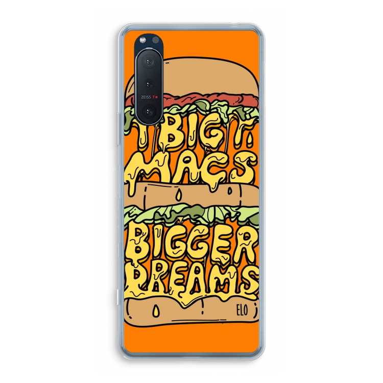 Big Macs Bigger Dreams: Sony Xperia 5 II Transparant Hoesje