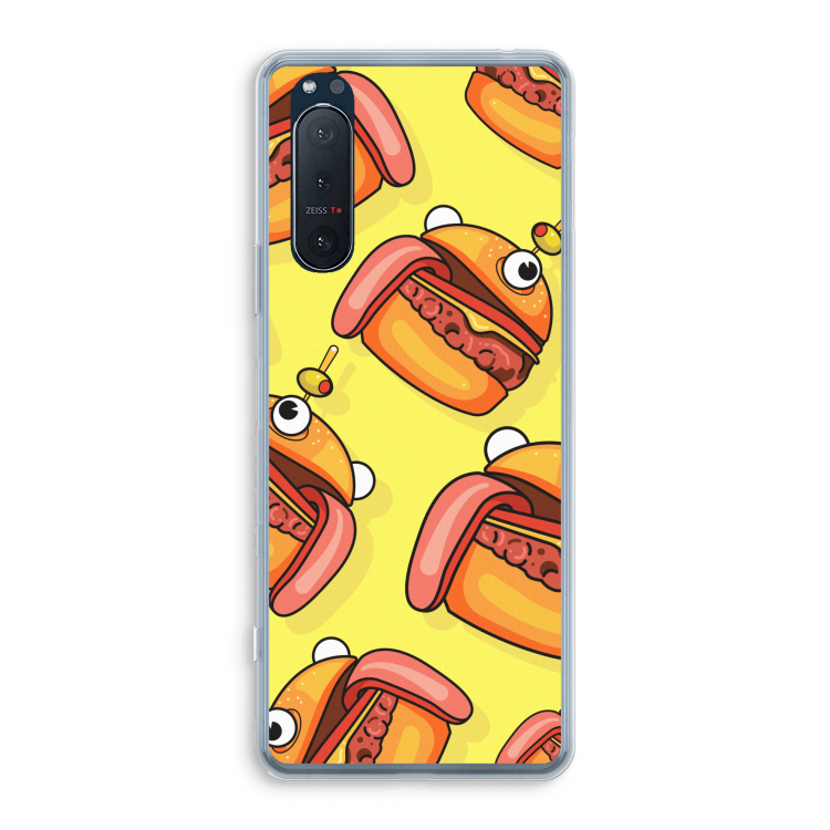 Hamburger: Sony Xperia 5 II Transparant Hoesje
