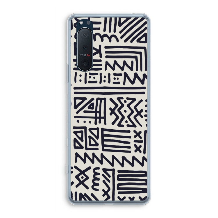 Marrakech print: Sony Xperia 5 II Transparant Hoesje