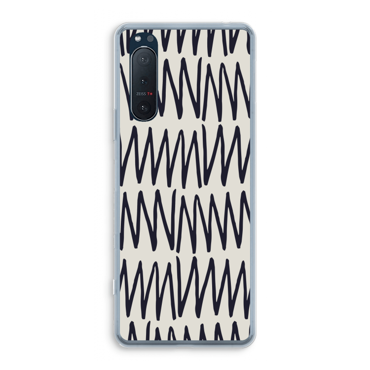Marrakech Zigzag: Sony Xperia 5 II Transparant Hoesje