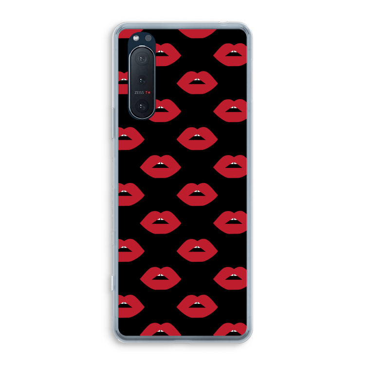 Lips: Sony Xperia 5 II Transparant Hoesje