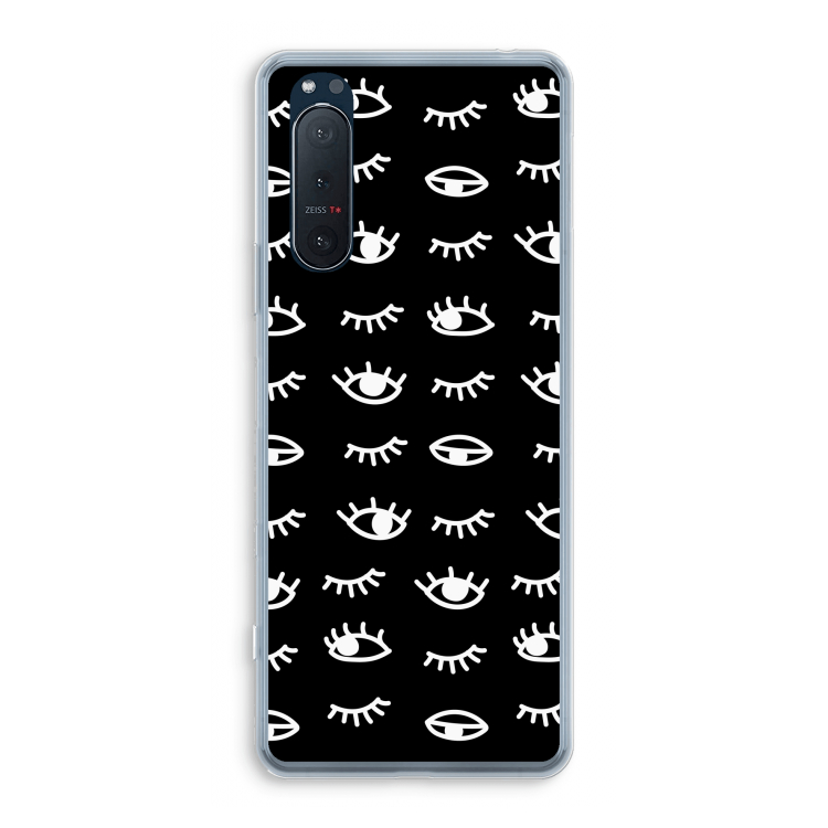Eye pattern #3: Sony Xperia 5 II Transparant Hoesje