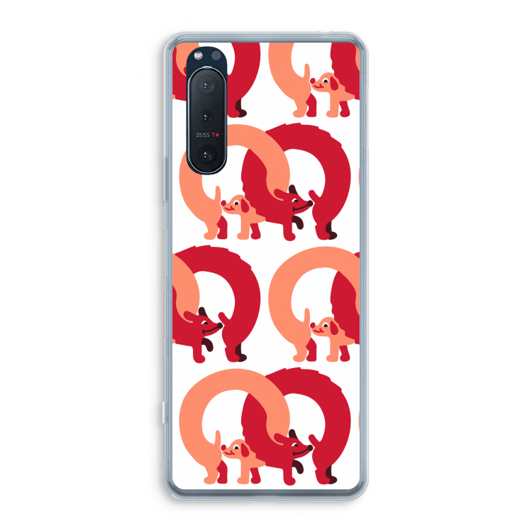 Dogs: Sony Xperia 5 II Transparant Hoesje