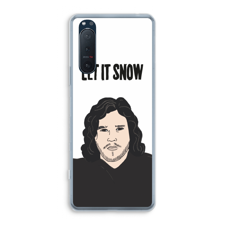 Let It Snow: Sony Xperia 5 II Transparant Hoesje