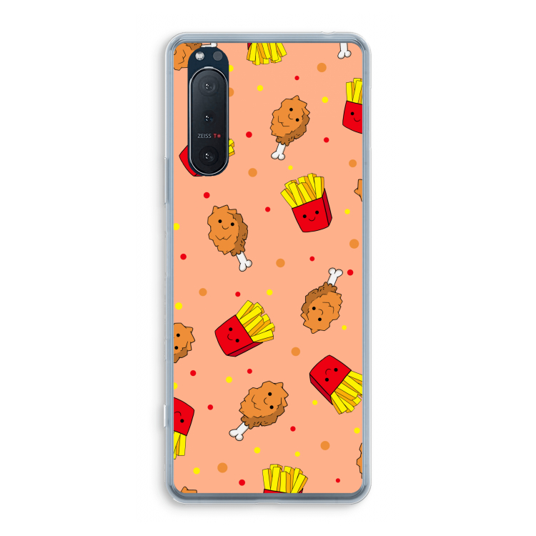 Chicken 'n Fries: Sony Xperia 5 II Transparant Hoesje