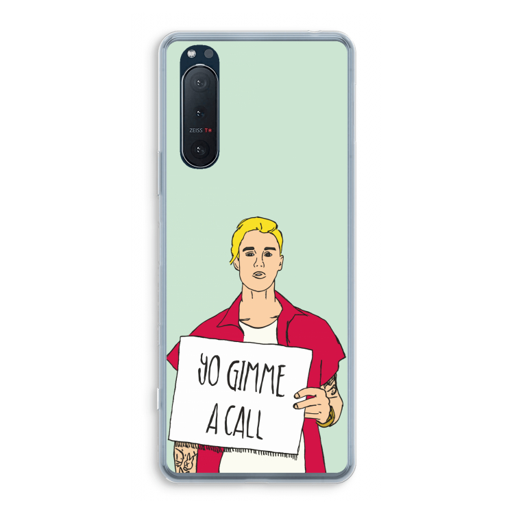 Gimme a call: Sony Xperia 5 II Transparant Hoesje
