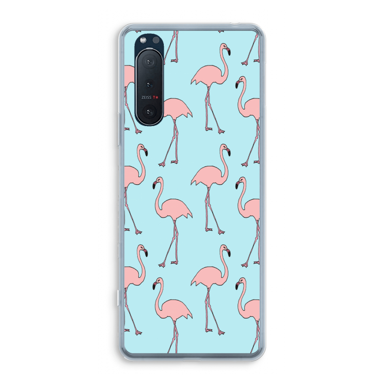 Anything Flamingoes: Sony Xperia 5 II Transparant Hoesje