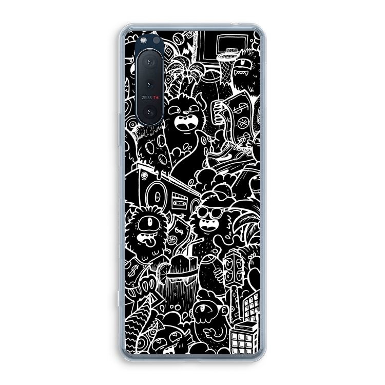 Vexx Black City : Sony Xperia 5 II Transparant Hoesje