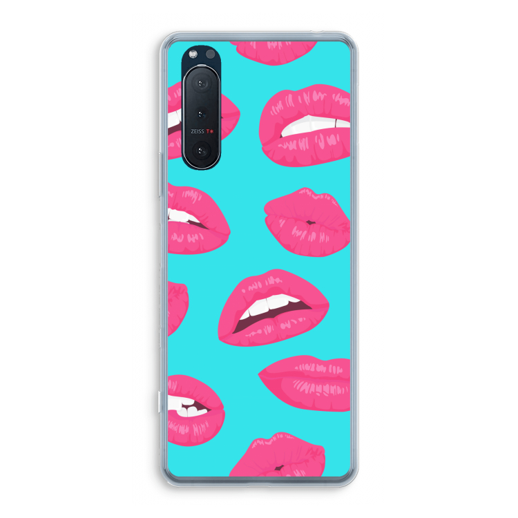 Bite my lip: Sony Xperia 5 II Transparant Hoesje