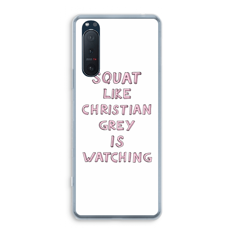 Christian Grey: Sony Xperia 5 II Transparant Hoesje