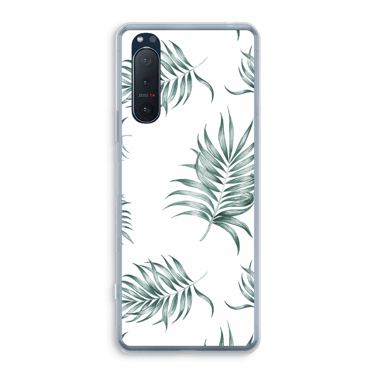 Simple leaves: Sony Xperia 5 II Transparant Hoesje