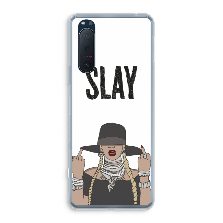 Slay All Day: Sony Xperia 5 II Transparant Hoesje