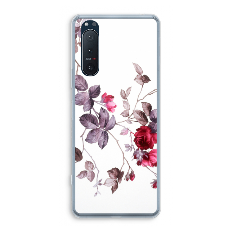 Mooie bloemen: Sony Xperia 5 II Transparant Hoesje