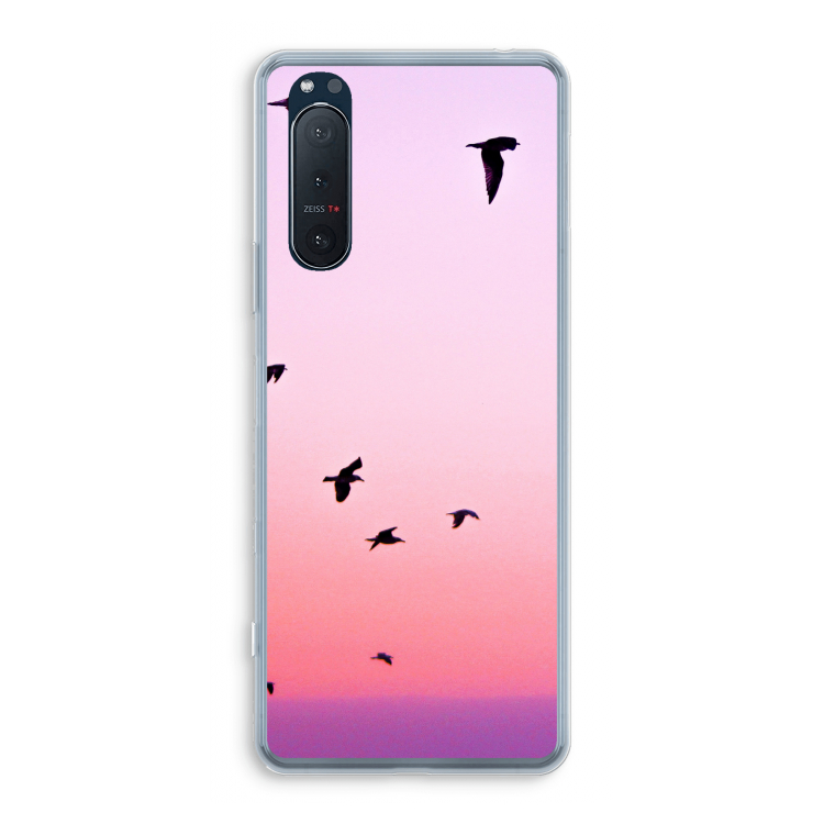 Fly away: Sony Xperia 5 II Transparant Hoesje