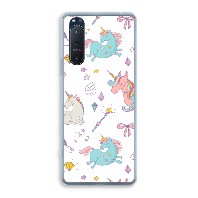 Fantasiewereld: Sony Xperia 5 II Transparant Hoesje