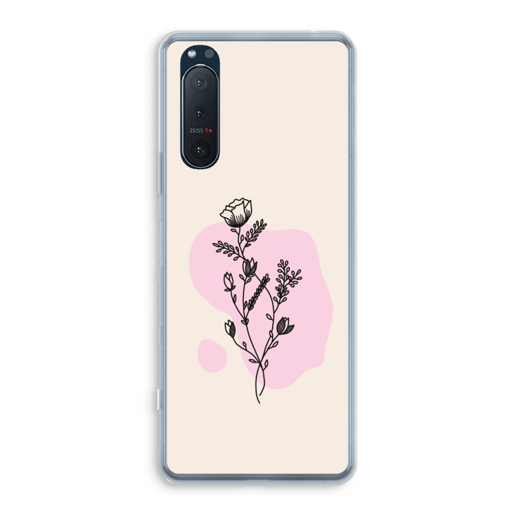 Roses are red: Sony Xperia 5 II Transparant Hoesje