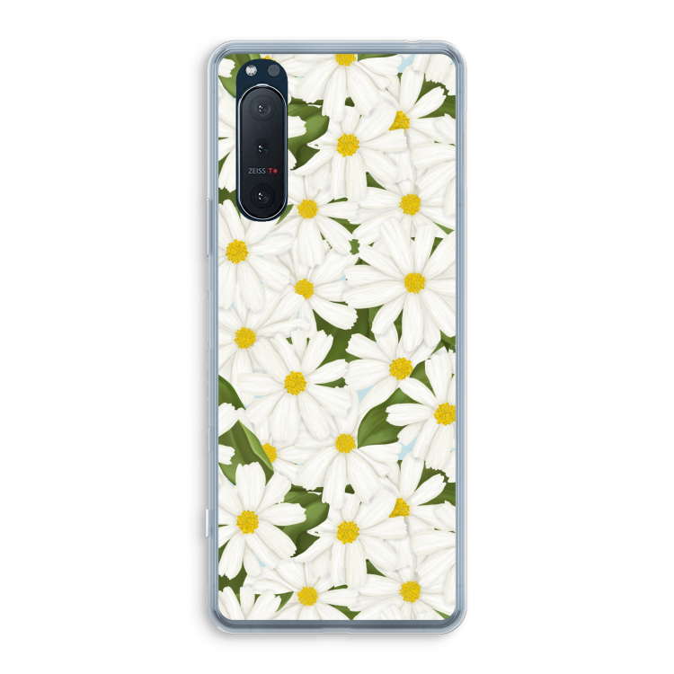 Summer Daisies: Sony Xperia 5 II Transparant Hoesje