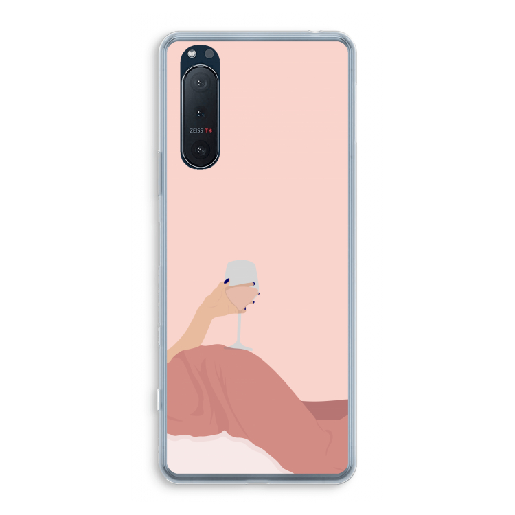 Wine: Sony Xperia 5 II Transparant Hoesje
