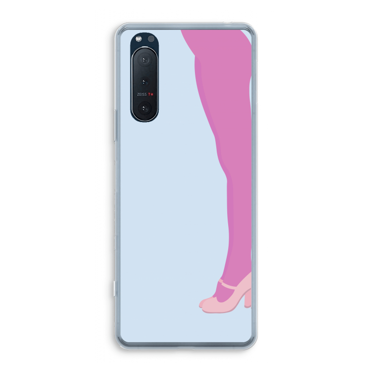 Pink panty: Sony Xperia 5 II Transparant Hoesje