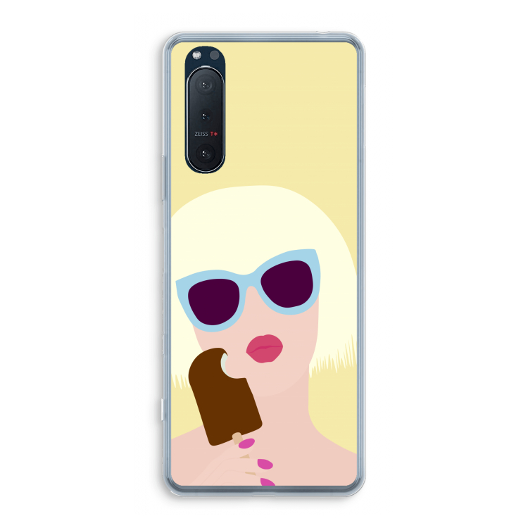 Ice cream: Sony Xperia 5 II Transparant Hoesje