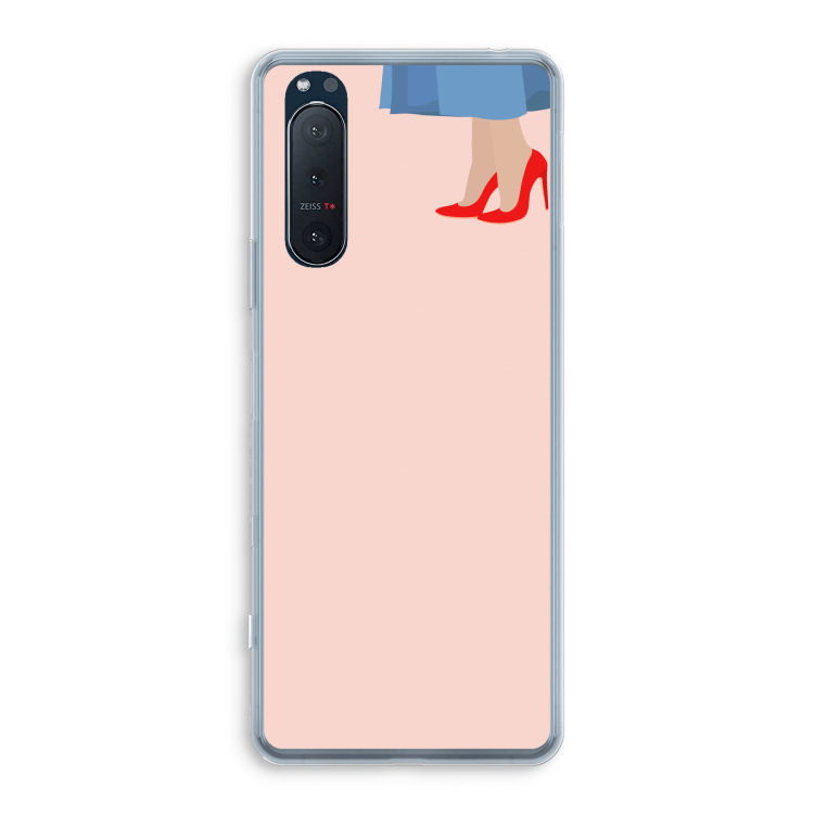 High heels: Sony Xperia 5 II Transparant Hoesje